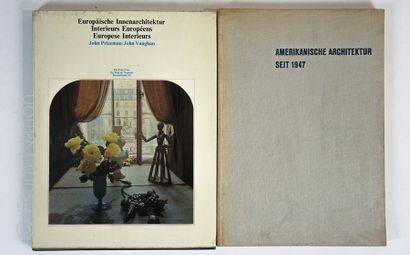ARCHITECTURE Ensemble de 2 ouvrages: 
- "Amerikanische Architektur seit 1947" Verlag...