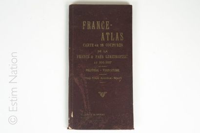 GEOGRAPHIE « France-Atlas » 
Carte en 16 coupures de la France et des pays limitrophes...