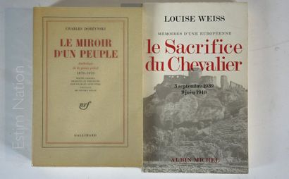 HISTOIRE Ensemble de 2 ouvrages: 
- Louise WEISS, "Mémoires d'une européenne. Le...