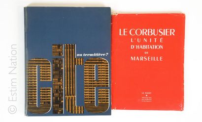 ARCHITECTURE Ensemble de 2 ouvrages: 
- "Le Corbusier. L'unité d'habitation de Marseille"...