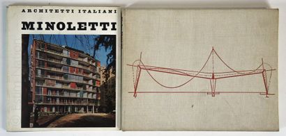 ARCHITECTURE Ensemble de 2 ouvrages: 
- "Architetti italiani : MINOLETTI" Edizioni...