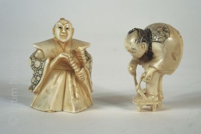 NETSUKE JAPON, premier tiers du Xxe siècle

Netsuke en ivoire sculpté et gravé figurant...