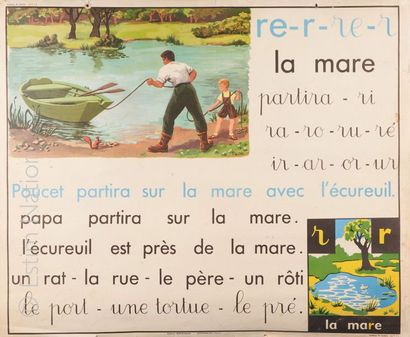 AFFICHES SCOLAIRES Ensemble de 9 affiches scolaires des Editions ROSSIGNOL Montmorillon...