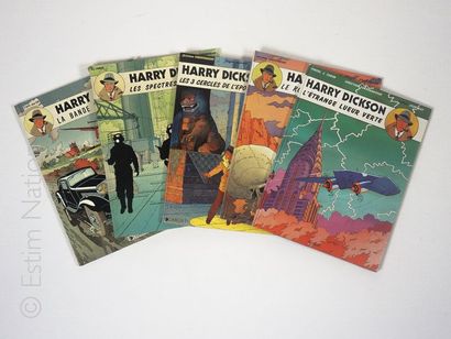 ZANON Ensemble de 5 albums Harry Dickson (volumes 1 à 5). Ed. Dargaud : 
- La bande...