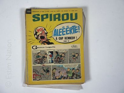 SPIROU SPIROU
Ensemble de 13 magazines Spirou : 27è année.n°1355 au n°1367. 1964....
