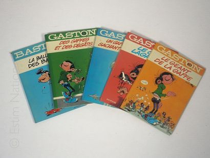 FRANQUIN - GASTON LAGAFFE Réunion de 10 albums "Gaston Lagaffe" numérotés de 5 à...