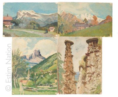 ATELIER PIERRE GATIER Pierre GATIER (1878-1944)

Paysages de montagne

Ensemble de...