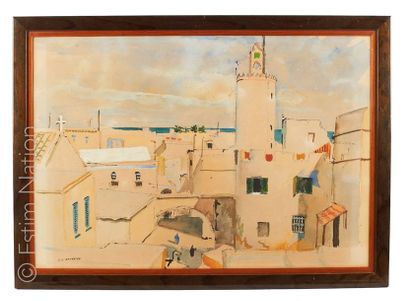Louis CHAREYRE Louis J. CHAREYRE (XXe siècle)

Ville au Maroc

Aquarelle sur papier,...