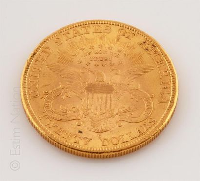 20 Dollars or Pièce de 20 dollars or "Liberty" 1893. 
Poids brut : 33.42 g 