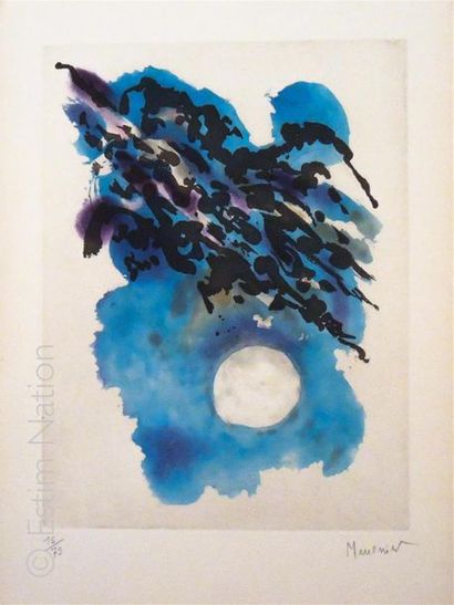 Alfred MANESSIER Alfred MANESSIER (1911-1993)

Composition en bleu et noir

Lithographie...