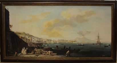  After Claude-Joseph VERNET (1714-1789)

View of Naples with Vesuvius

Life-size... Gazette Drouot
