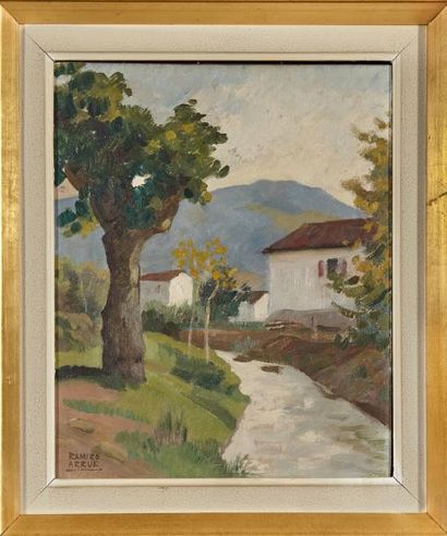 Ramiro Arrue (1892-1971) Ramiro ARRUE (1892-1971)

Paysage basque au ruisseau

Huile... Gazette Drouot