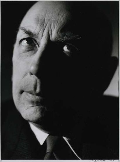 Paul FACCHETTI (1912-2010) Portrait de Henri MICHAUX
Tirage argentique sur papier....