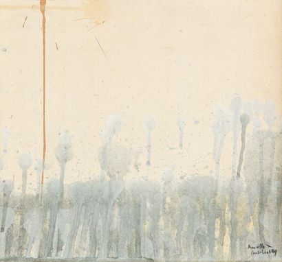 Marcelle LOUBCHANSKY (1917-1988) Composition abstraite
Aquarelle sur papier. Signé...