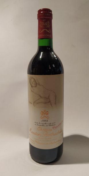 null Une bouteilles CHÂTEAU MOUTON ROTHSCHILD 1er GCC - Pauillac 1993
Niveau bon