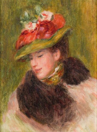 Pierre-Auguste RENOIR (1841-1919) Portrait de Jeanne Baudot-1896 Huile sur toile...