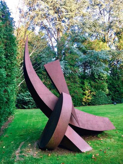 Jean-Claude FAHRI (né en 1940) 
Duetodos -1999
Sculpture en acier Corten 380 x 220...