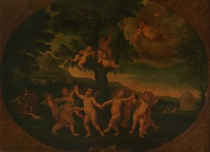 Ecole Italienne du XIXème siècle. D'après Francesco ALBANI (1578-1660) 
Danse des...