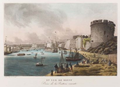 GARNERAY (Ambroise Louis) Views of the coasts and ports of France in 1823, Paris,...