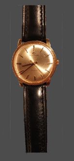 MOVADO Man's watch in yellow gold. Kingmatic model.
Automatic movement. Signed on...