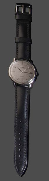 OMEGA Référence ST161.024 
Steel watch and leather strap. Automatic city model. Caliber...