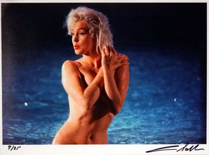 Lawrence Schiller Marilyn Monroe 

Color photo print format 22 X 34 cm signed and...