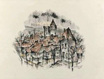 Jean-Claude PIROTTE (1939-2014) L'Auxois perdu-1982

Technique mixte sur papier....
