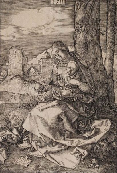 Albrecht Dürer (1471-1528) 
La Vierge à l'enfant à la poire-1511
Burin. Très belle...