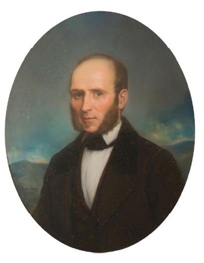 Charles Louis BAZIN (1802-1859) 
Portraits en buste
Paire de pastel.
Signés Charles...