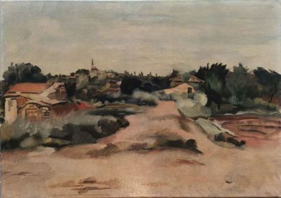 Léopold LÉVY (1882-1966) 
Vieux quartiers d'Istanbul-1941
Huile sur toile. Titré...