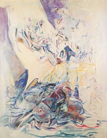 Milorad Bata MIHAÏLOVOTCH (1923 - 2011) 
A Thousand and One Nights-1968
Oil on canvas....