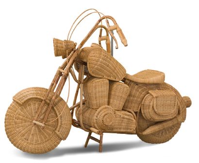 TOM DIXON (1959) 
Harley-Davidson
Wicker Sculpture. Order for shop windows Habitat
115...