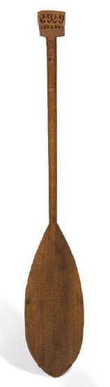 Dance paddle with square handle and pommel,...