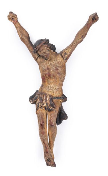 ÉCOLE ITALIENNE DU XVIIIÈME SIÈCLE Christ
Sculpture en bois laqué (usures)
H. 33...