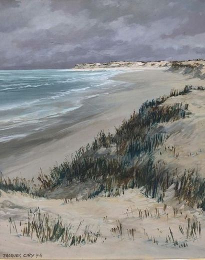 Jacques CIRY (1914-1982) Dune from Texel
Oil on panel. Signed and dated 74 lower...