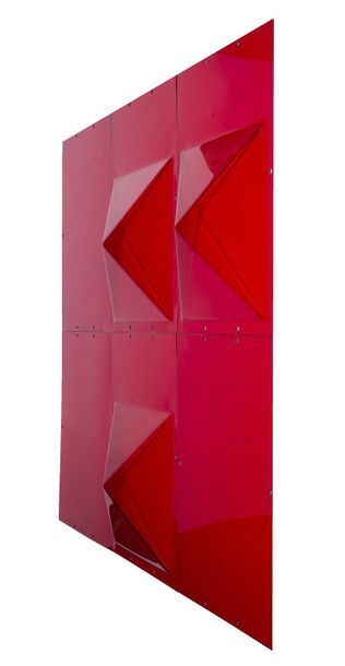 Olivier VEDRINE (XX-XXIème siècle) Experiment Red - 1994
Decorative wall composed...