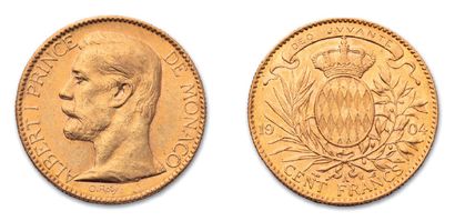 null MONACO: Albert 1er (1889-1922)
100 francs or. 1904.
G.M.C. 124. Très bel ex...