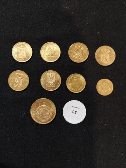 null PAYS-BAS: 10 gulden: 6 exemplaires variés. MEXIQUE: 20 pesos. 1921.
RUSSIE:...