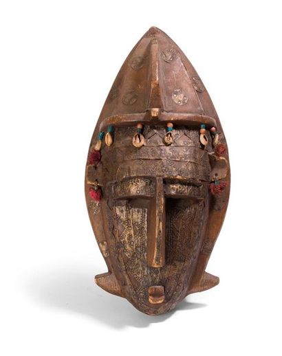 null Metal plated mask, Marka style.

Bambara of Mali 