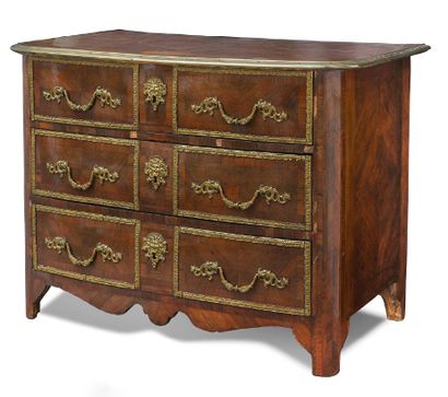Chest of drawers with slightly curved front...