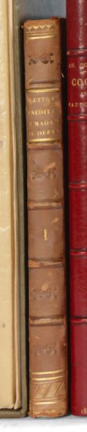 DU DEFFAND. Correspondence. 1809. 2 volumes, half calf of the period.