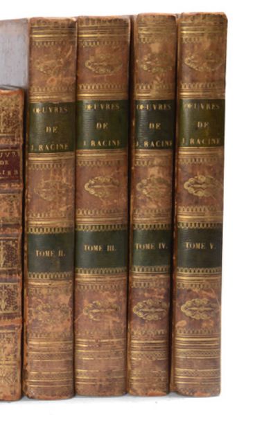 RACINE. OEuvres. 1820. 6 volumes in-8, veau raciné de l'époque. Quelques rousseu...