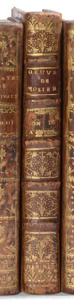 MOLIERE. Works. 1729. 8 volumes, calf of the period