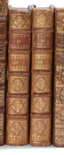 LA BRUYERE. Caractères. 1699. 10ème édition. 2 volumes, veau blond de l'époque.