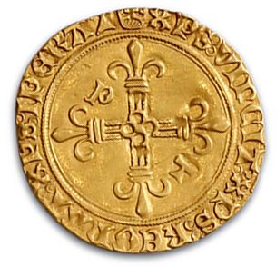 null Golden shield with sun. Special type: the cross cantoned with letters (P and...
