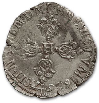 null Demi franc: 4 exemplaires. 1596 Rouen, 1600 Saint-Lô, 1602
Limoges et 1606 Limoges.
Quart...