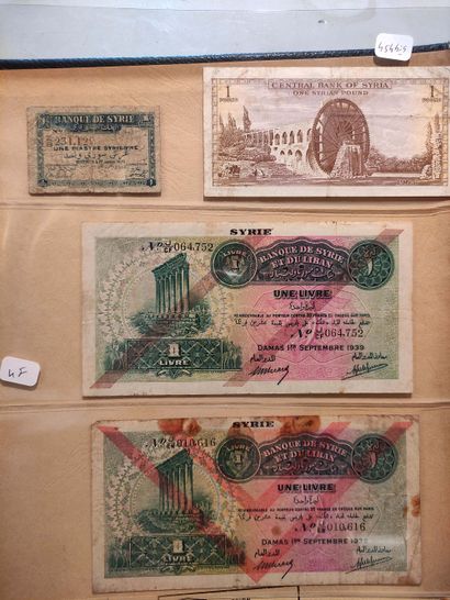 null LEBANON/MADAGASCAR/MALI/SYRIA Set of 24 banknotes including 2 banknotes of 50...