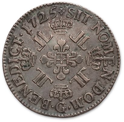 null Shield of eight Ls. 1725. Poitiers.
D. 1670. VF to TTB.