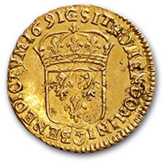 null LOUIS XIV (1643-1715)
Demi louis d'or à l'écu. 1691. Réf.
D. 1436A. Très bel...