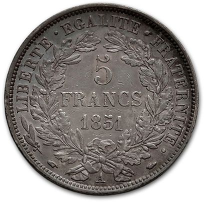 null 5 Francs type Cérès: 6 exemplaires. 1849A, 1849BB, 1850A, 1850BB, 1850k (TTB)...